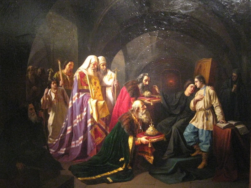 1834-Nikolai Semenovich Shustov - Salling di Mikhail Fedorovich, 1859